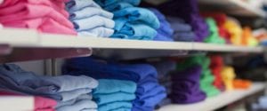 folded t shirts