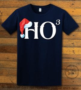 Ho Cubed - Graphic T-Shirt - navy shirt design