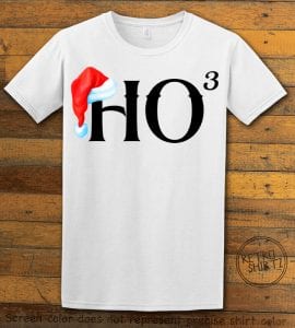 Ho Cubed - Graphic T-Shirt - white shirt design