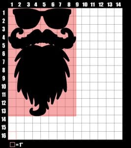 staching vector dimensions