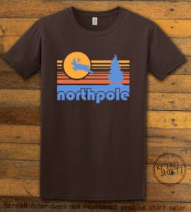 The North Pole Graphic T-Shirt - brown shirt design