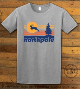 The North Pole Graphic T-Shirt - grey shirt design