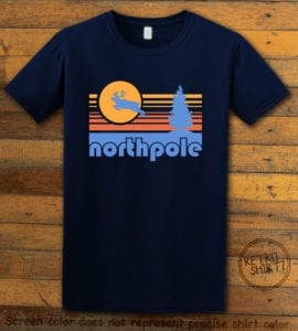 The North Pole Graphic T-Shirt - navy shirt design