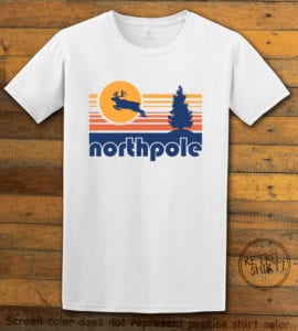 The North Pole Graphic T-Shirt - white shirt design