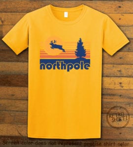 The North Pole Graphic T-Shirt - yellow shirt design