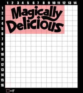 These are the graphic design dimensions for the St Patricks Day Shirts: Magically Delicious