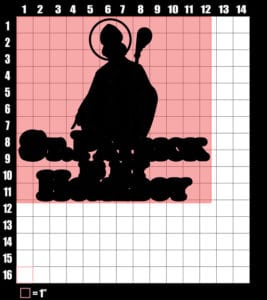 These are the graphic design dimensions for the St Patricks Day Shirts: St Patrick is My Homeboy