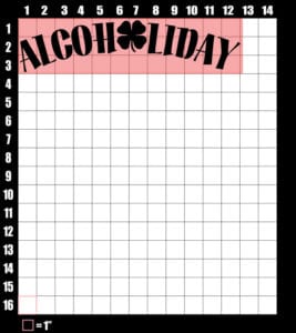 These are the graphic design dimensions for the St Patricks Day Shirts: Alcoholiday