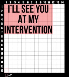 These are the graphic design dimensions for the Weed Shirt: Drug Intervention