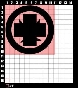 These are the graphic design dimensions for the Weed Shirt: Legalize Medical Marijuana