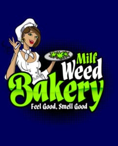This is the main graphic design for the Weed Shirt: Milf Weed Bakery