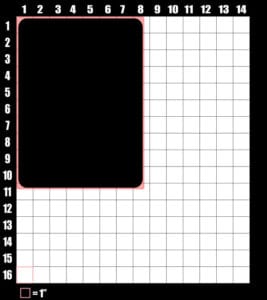 These are the graphic design dimensions for the Pride Shirts: Drag Queen of Hearts