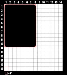 These are the graphic design dimensions for the Pride Shirts: Drag Queen of Diamonds