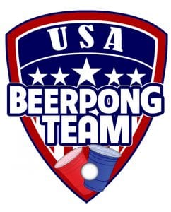 USA Beer Pong Team Graphic T-Shirt - main vector design