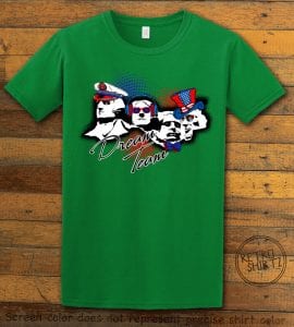 Dream Team Graphic T-Shirt - green shirt design