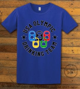 USA Olympic Drinking Team Graphic T-Shirt - royal shirt design