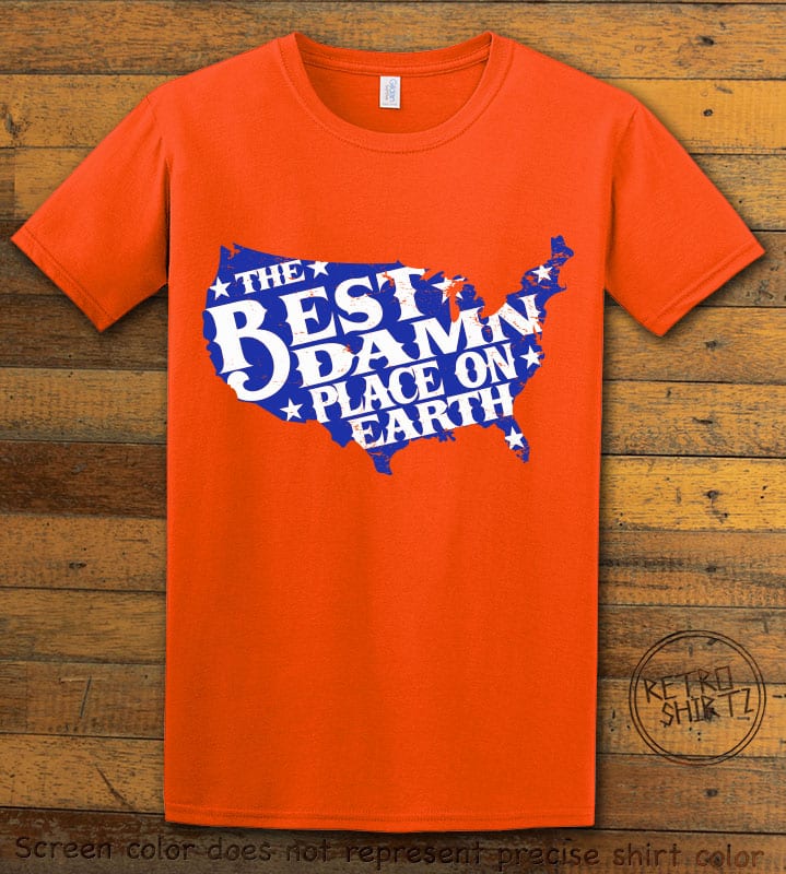 Best Place on Earth Graphic T-Shirt - orange shirt design