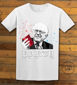 Party Bernie Graphic T-Shirt - white shirt design