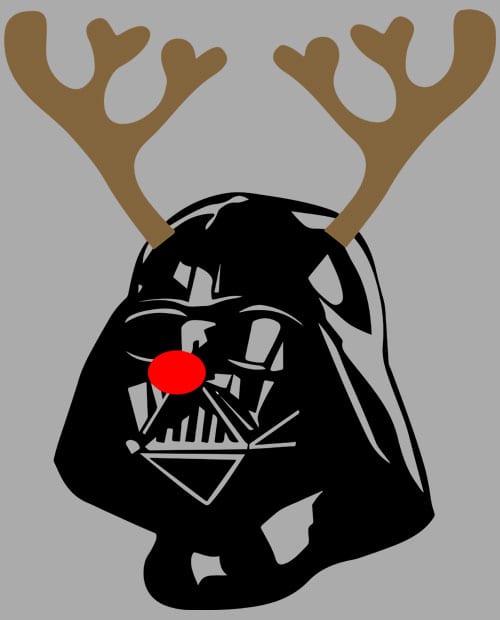 Darth Vader The Red Nosed Reindeer Graphic T-Shirt main vector design