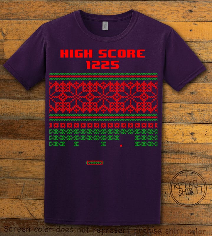 High Score Graphic T-Shirt - purple shirt design