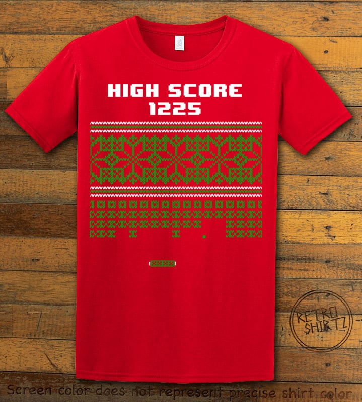 High Score Graphic T-Shirt - red shirt design