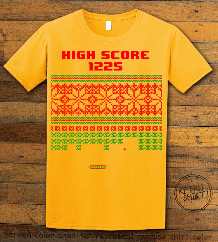 High Score Graphic T-Shirt - yellow shirt design