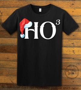 Ho Cubed - Graphic T-Shirt - black shirt design