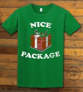 Nice Package Christmas T Shirt - green shirt design