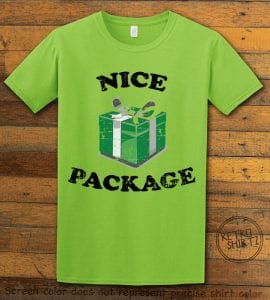 Nice Package Christmas T Shirt - lime shirt design