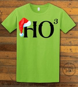 Ho Cubed - Graphic T-Shirt - lime shirt design