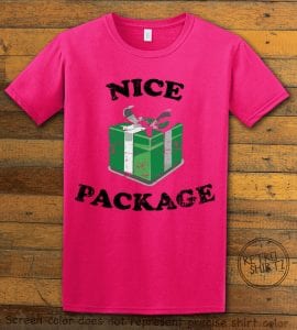 Nice Package Christmas T Shirt - pink shirt design