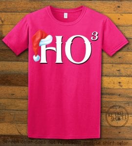 Ho Cubed - Graphic T-Shirt - pink shirt design
