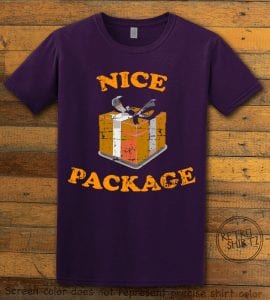 Nice Package Christmas T Shirt- purple shirt design