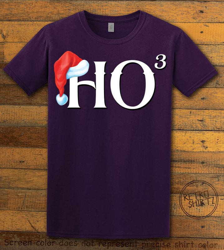 Ho Cubed - Graphic T-Shirt - purple shirt design