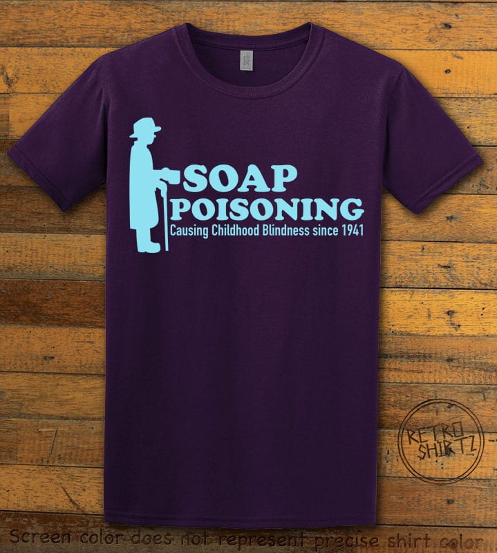 Soap Poisoning Graphic T-Shirt - purple shirt design