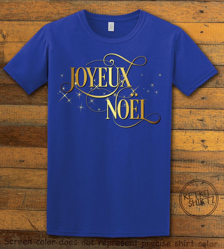 Joyeux Noel Graphic T-Shirt - royal shirt design