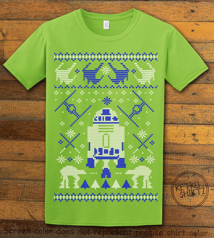 R2D2 Graphic T-Shirt - lime shirt design