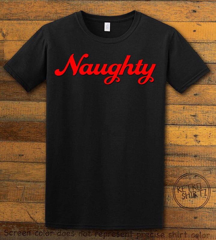 Naughty Graphic T-Shirt - black shirt design