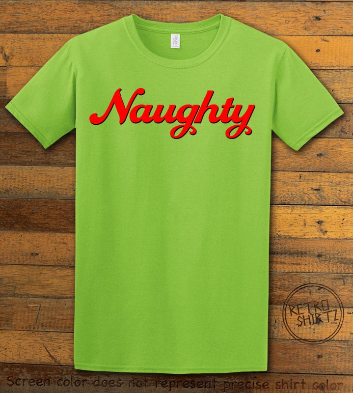 Naughty Graphic T-Shirt - lime shirt design