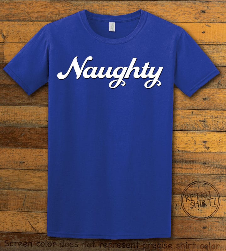 Naughty Graphic T-Shirt - royal shirt design