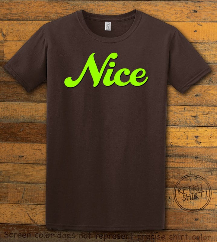 Nice Graphic T-Shirt - brown shirt design