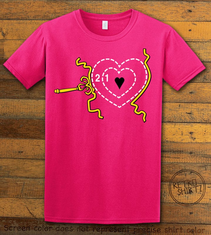 Grinch Heart Graphic T-Shirt - grey shirt design