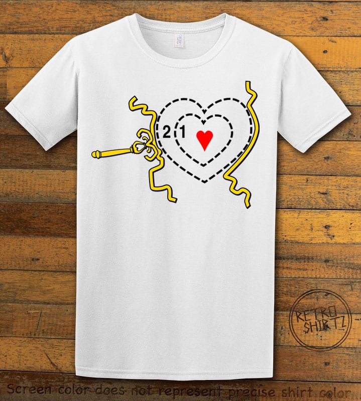 Grinch Heart Graphic T-Shirt - white shirt design
