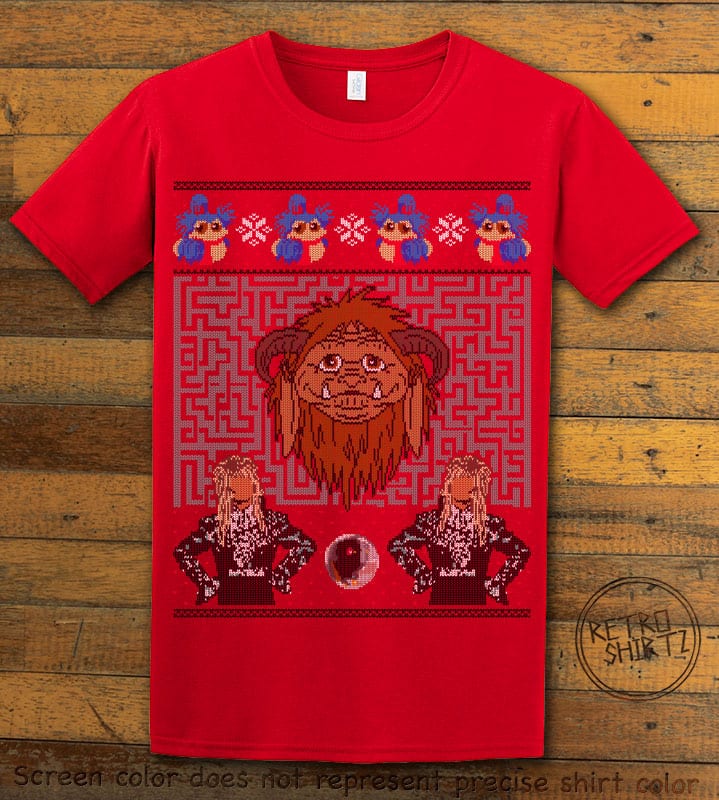 Labyrinth Graphic T-Shirt - red shirt design