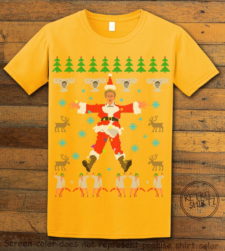 Christmas Vacation Cover Graphic T-Shirt - yellow shirt design