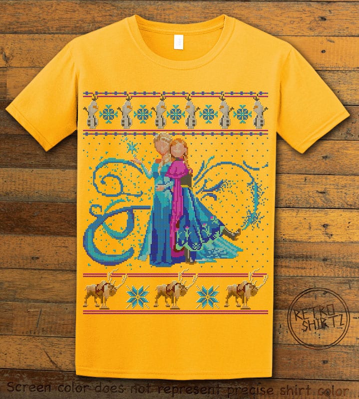 Frozen Graphic T-Shirt - yellow shirt design