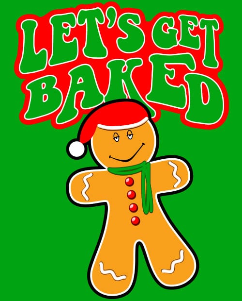 Let's Get Baked Graphic T-Shirt main vector design