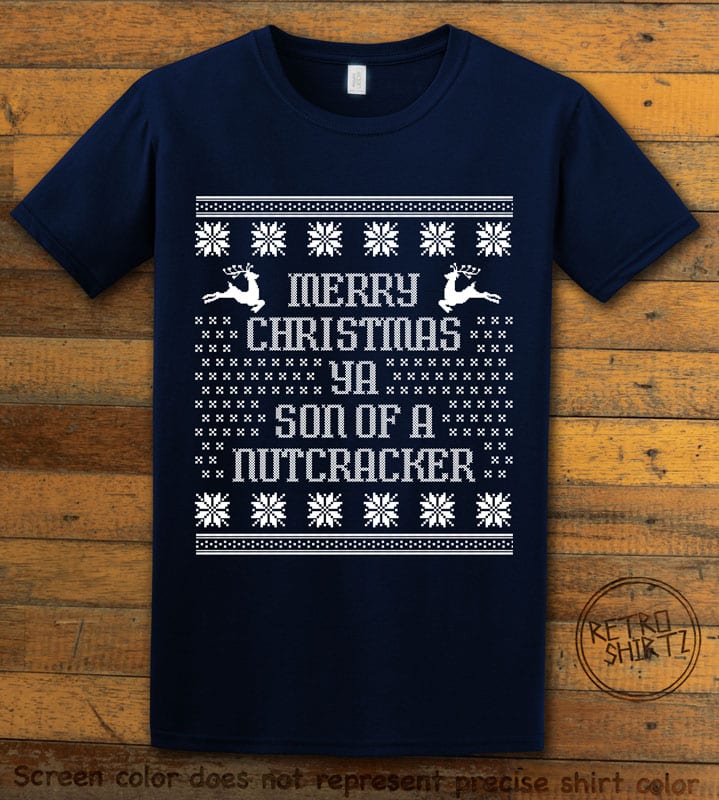 Son Of A Nutcracker! Graphic T-Shirt - navy shirt design