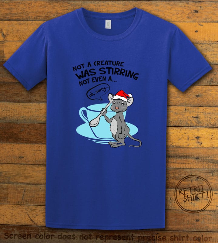 Stirring Mouse Graphic T-Shirt - royal shirt design