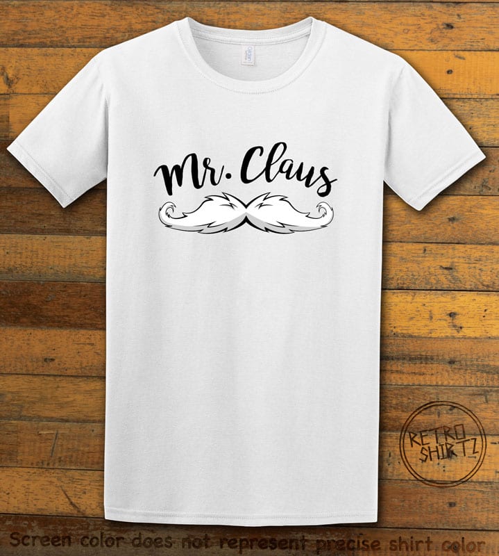 Mr. Claus Graphic T-Shirt - white shirt design